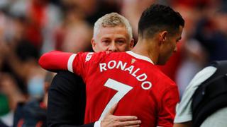Ole Gunnar Solskjaer halagó a Cristiano Ronaldo tras su doblete con el Manchester United
