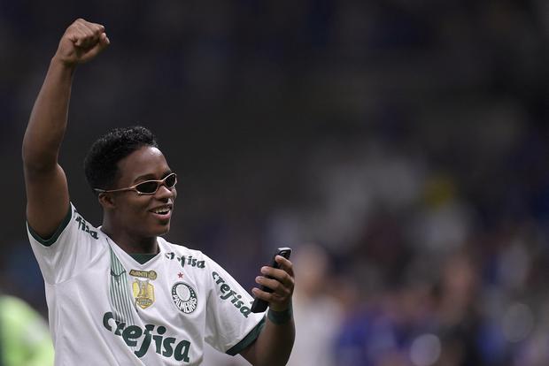 Endrick logró su segundo título de Brasileirao con Palmeiras. (Foto: AFP)
