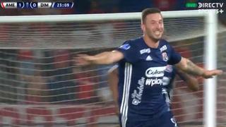 Reaciona el DIM: Luciano Pons anota el 1-1 en el América de Cali vs Medellín [VIDEO]