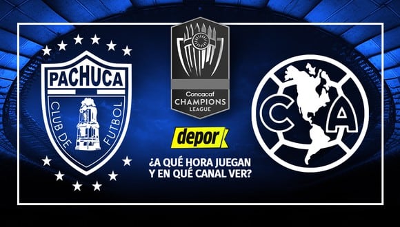 Revisa a qué hora y en qué canal TV juegan América vs. Pachuca por la semifinal de la Copa de Campeones de la Concacaf. (Diseño: Depor).
