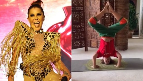 Alejandra Guzmán genera distintas reacciones con sus posturas de yoga. (Foto: Captura Instagram)