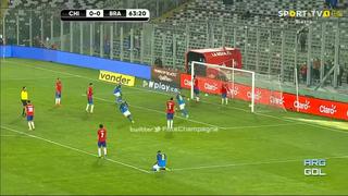 Se pone arriba la ‘Canarinha’: Ribeiro marcó el 1-0 en el Chile vs. Brasil [VIDEO]