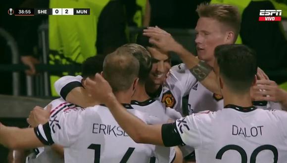 VIDEO GOL de Ronaldo HOY en Manchester United vs. Sheriff: el 2-0 de partido por UEFA Europa League | FUTBOL-INTERNACIONAL |