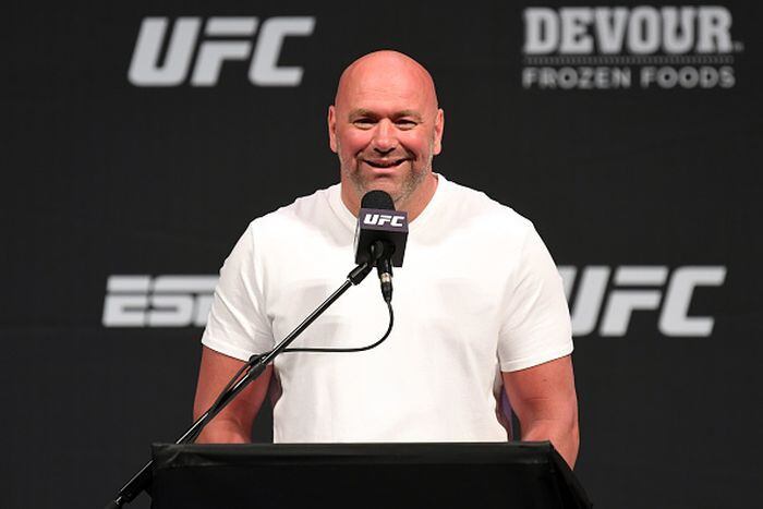 Dana White espera que la isla privada para los eventos de UFC esté lista en junio. (Getty Images)
