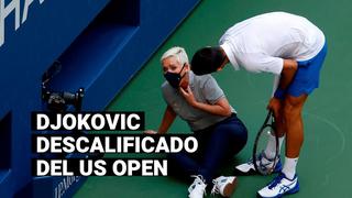 Novak Djokovic, eliminado del US Open por pelotazo a una jueza de línea