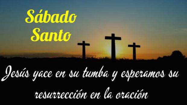 Phrases and images to dedicate on Holy Saturday.  (Photo: Internet)