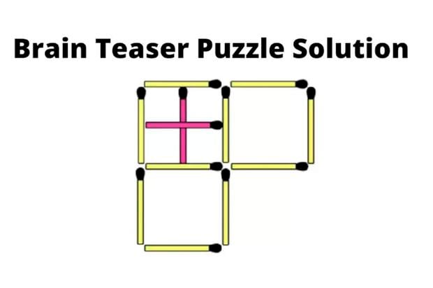 See the solution to this viral challenge.  Look at the 2 moves you had to make to form 7 squares.|  Photo: fresherlive
