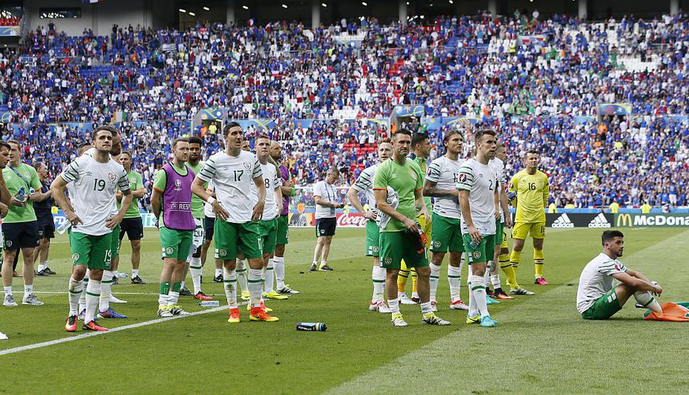 Mira la reacción de los irlandeses tras la derrota frente a Francia (Reuters)