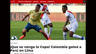 Así celebró la prensa colombiana la victoria sobre la Selección Peruana en Lima [FOTOS]