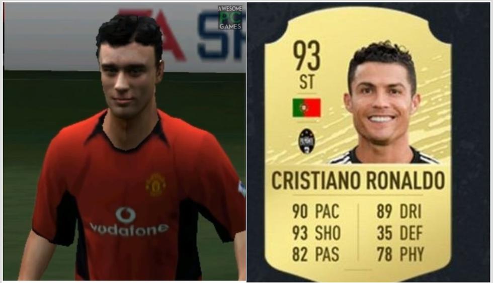 Desde el 2004 al 2020, la evolución de Cristiano Ronaldo en el videojuego FIFA.