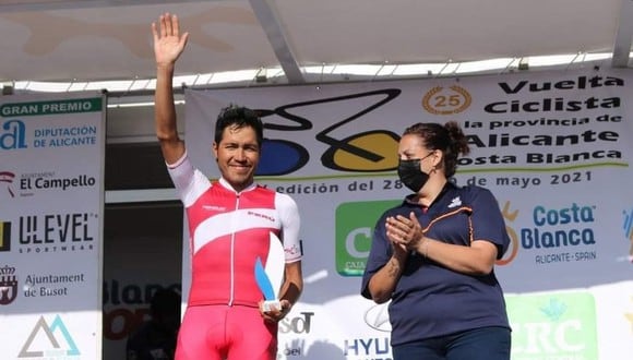 Royner Navarro marcha primero en Metas Volantes. (Foto: Peruana Ciclismo)