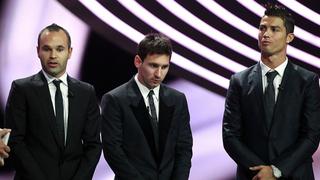 Gran diferencia: la cara de Messi el día que perdió ante Iniesta el premio a Mejor Jugador de UEFA