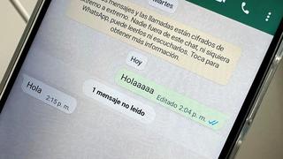 WhatsApp: por qué no debes editar tus mensajes luego de enviados