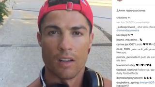 Cristiano Ronaldo habló sobre su lesión en su cuenta de Instagram