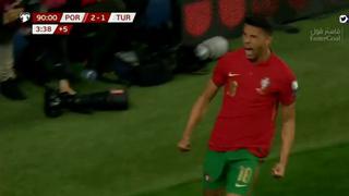 Sentenció el partido: Matheus Nunes anotó el 3-1 de Portugal vs. Turquía por el repechaje [VIDEO]
