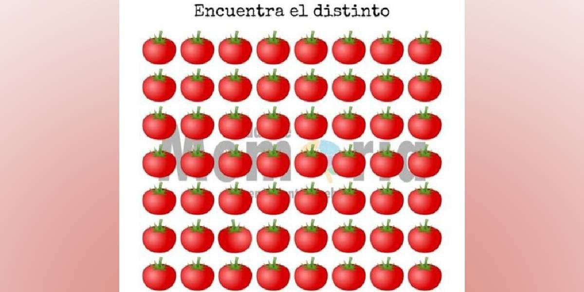 Ubica aquí mismo el tomate diferente al resto que solo 1 de cada cinco logra ver en 5 segundos. (Fotos: Facebook)