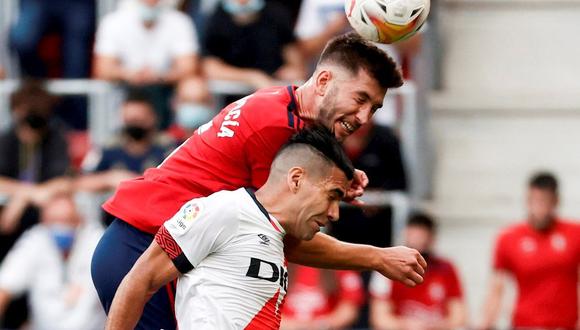 Rayo Vallecano perdió por 1-0 ante Osasuna con Falcao por LaLiga. (Foto: EFE)