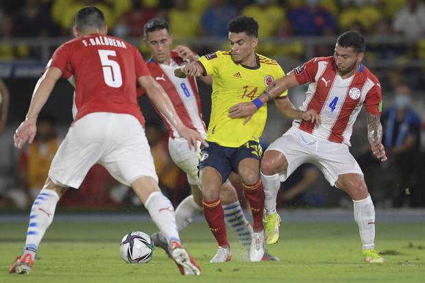 Colombia y Paraguay se enfrentan por Eliminatorias 2026. (Foto: AFP)