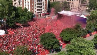 Vibrante aliento: así se vive el Fan Fest con los hinchas de Liverpool [VIDEO]