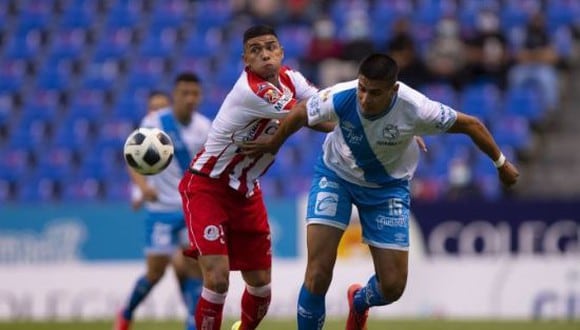 Puebla y San Luis empataron 2-2 en el duelo por la fecha 8 del Apertura 2021 de la Liga MX. (Foto: Twitter)